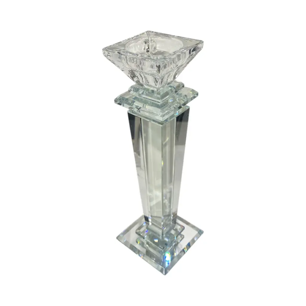 CANDELABRO DE CRISTAL 7X7X22CM