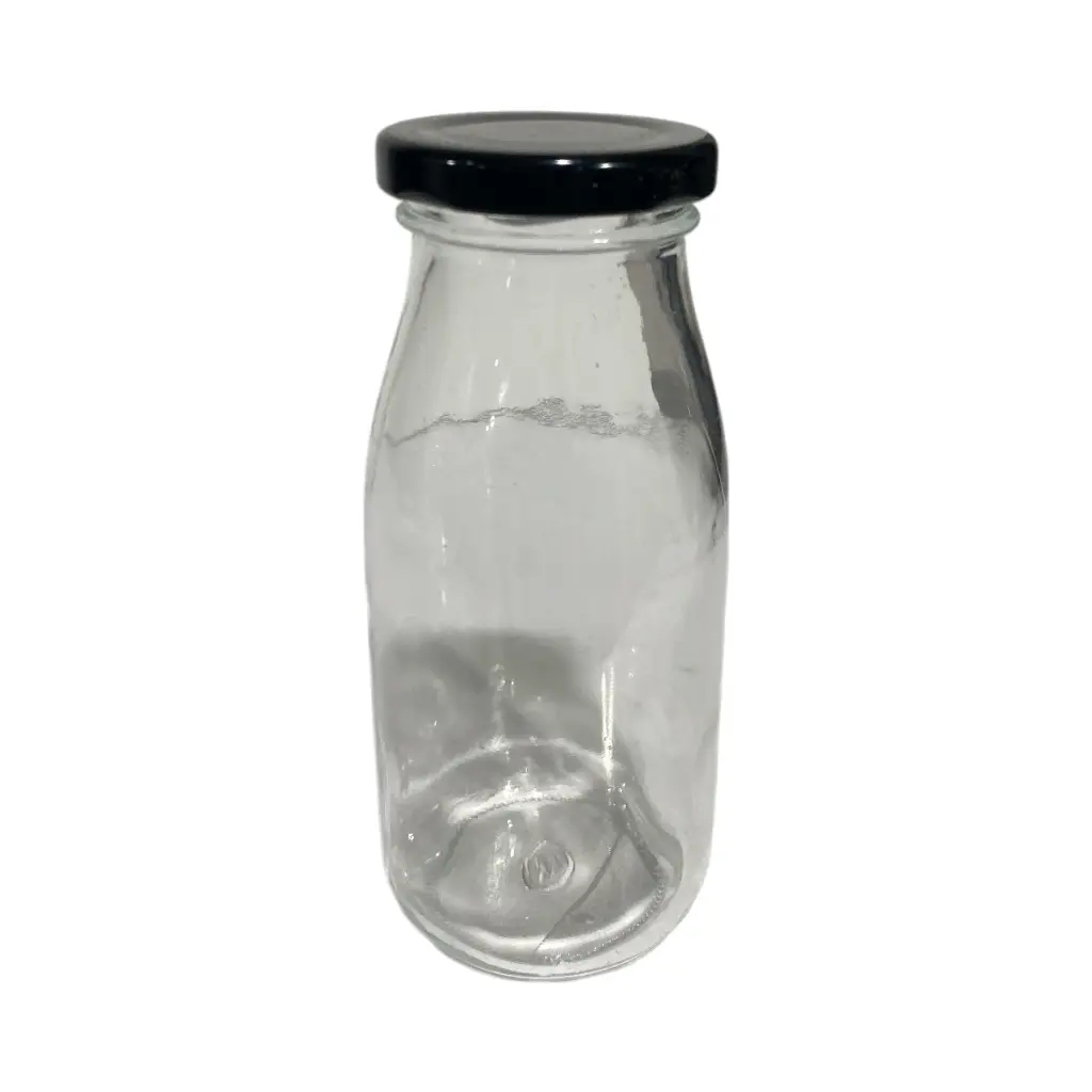 ENVASE DE VIDRIO CON TAPA 250CC 5.5X14CM