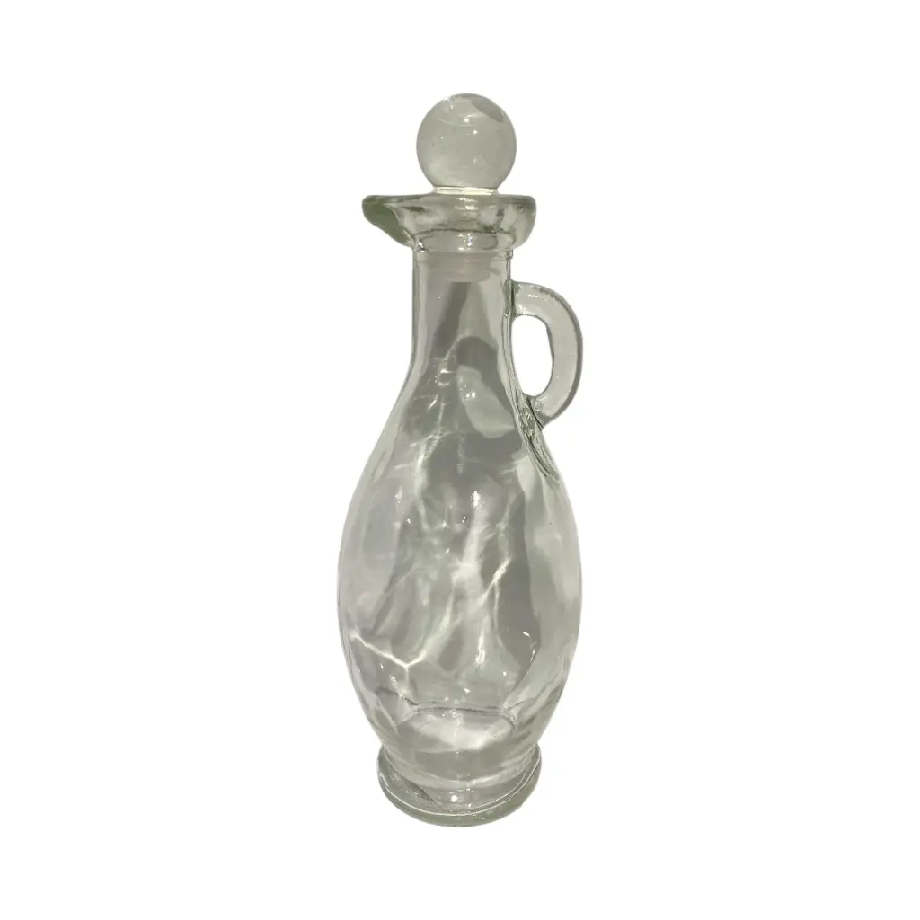 ACEITERO DE VIDRIO CON TAPA 350CC 6X20CM 