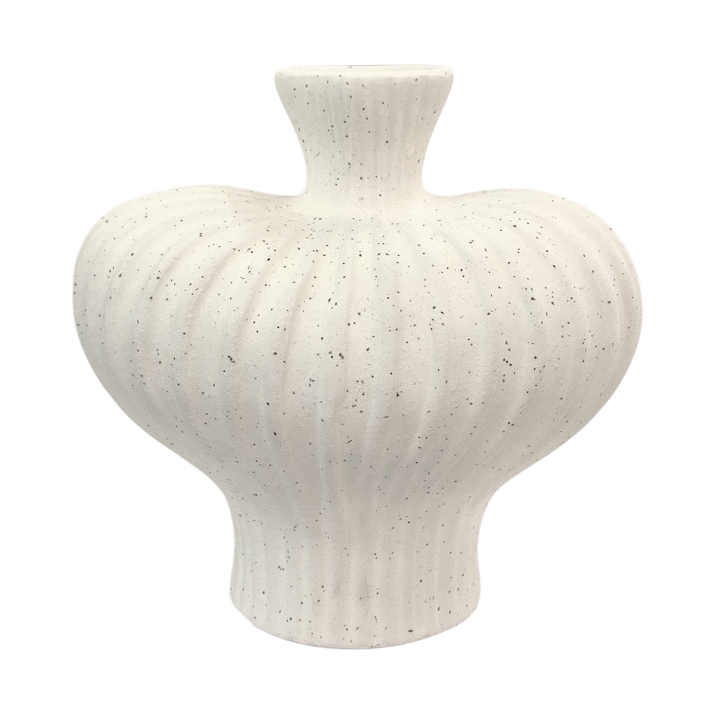 JARRON ESTIRADO CERAMICA ARTE MODERNO 17X11X16CM