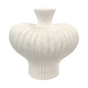JARRON ESTIRADO CERAMICA ARTE MODERNO 17X11X16CM