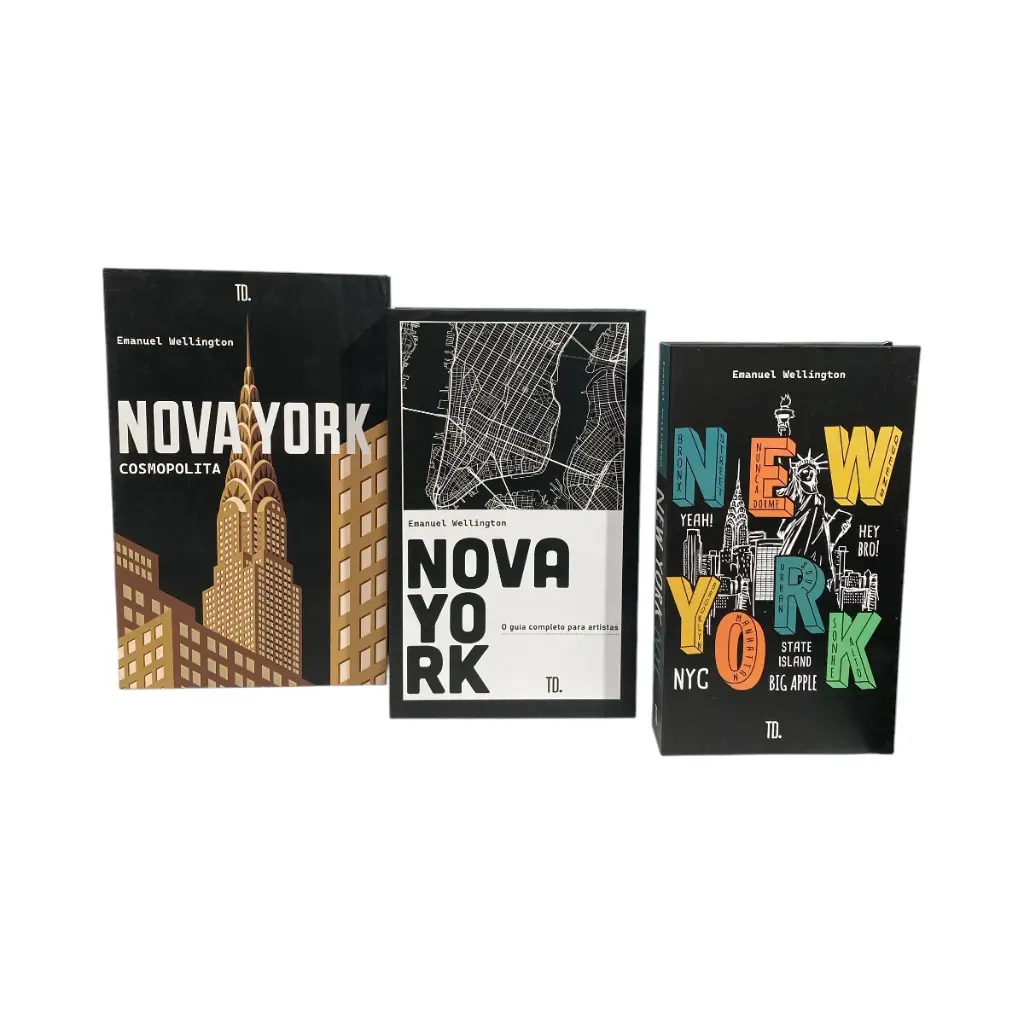 SET DE 3 LIBROS DECORATIVOS 17X27X5.5CM 
