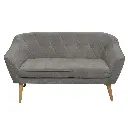 SOFA MADERA EUCALIPTO COLOR GRIS REF:JH2101-2S/F7030-15 139X70X73CM