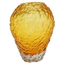 FLORERO DE VIDRIO AMBAR INFINITO REF:HM1757/HSS1925 19X11X26CM