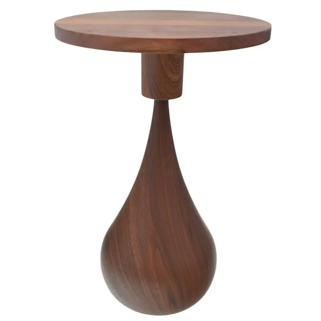 MESA DE CENTRO MADERA/BASE METALICA REF:ES28276 34X50CM