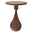 MESA DE CENTRO MADERA/BASE METALICA REF:ES28276 34X50CM