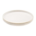 Plato tendido de cerámica beige Ø28CM  REF:HM2056/TJL-25ST1216077