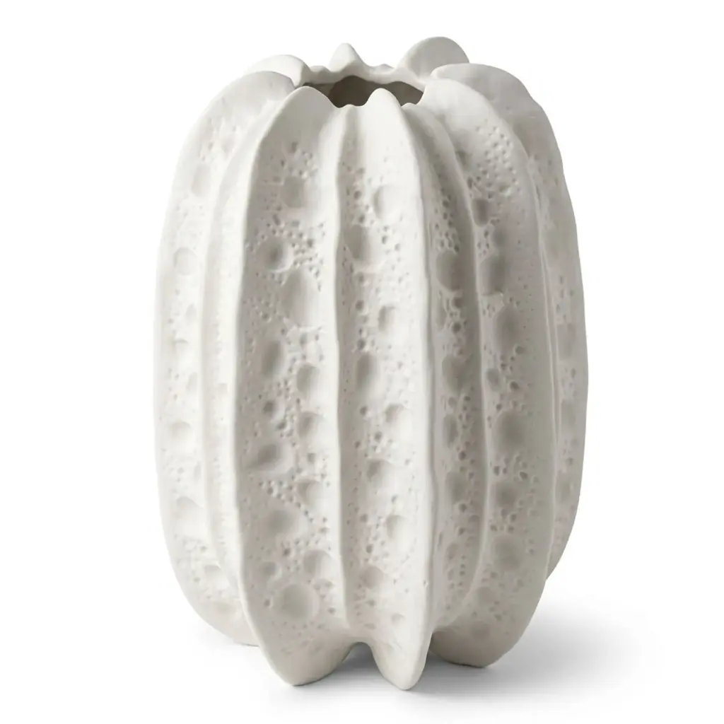FLORERO CERAMICA BLANCO/BEIGE REF:HM1732/GDZ23X361 13X20CM