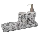 ACCESORIOS PARA BAÑO DE CERAMICA SETX4PZS. REF:ES25925