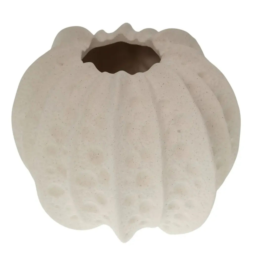FLORERO CERAMICA BLANCO/BEIGE REF:HM1733/GDZ23X360 19X15CM 