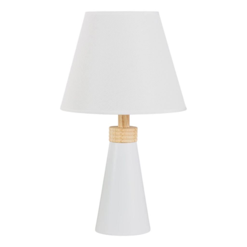 LAMPARA DE MESA METAL/MADERA 24X45CM