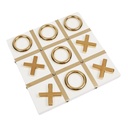 Juego de mesa tres en raya madera/metal 34x34x4cm