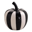 MANZANA DE CERAMICA NEGRA/BLANCO 17X20CM 