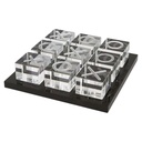 Juego de mesa tres en raya de cristal 23x23x4,5cm 