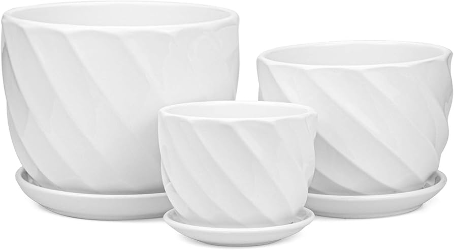 MACETA SETX3 DE CERAMICA 21X18CM, 17X14CM, 14X11CM