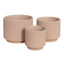 MACETA SETX3 DE CERAMICA 20X16CM, 16X14CM, 13X12CM 