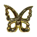 MARIPOSA DE CERAMICA DORADA 17.5X3.5X15.5CM 