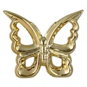 MARIPOSA DE CERAMICA DORADA 17.5X3.5X15.5CM 