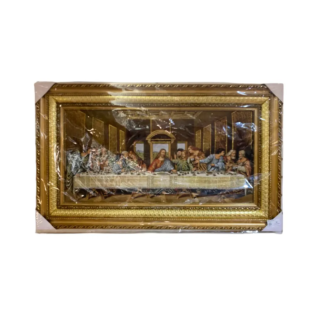 CUADRO ULTIMA CENA CON GOBELINO 60X100 CM 