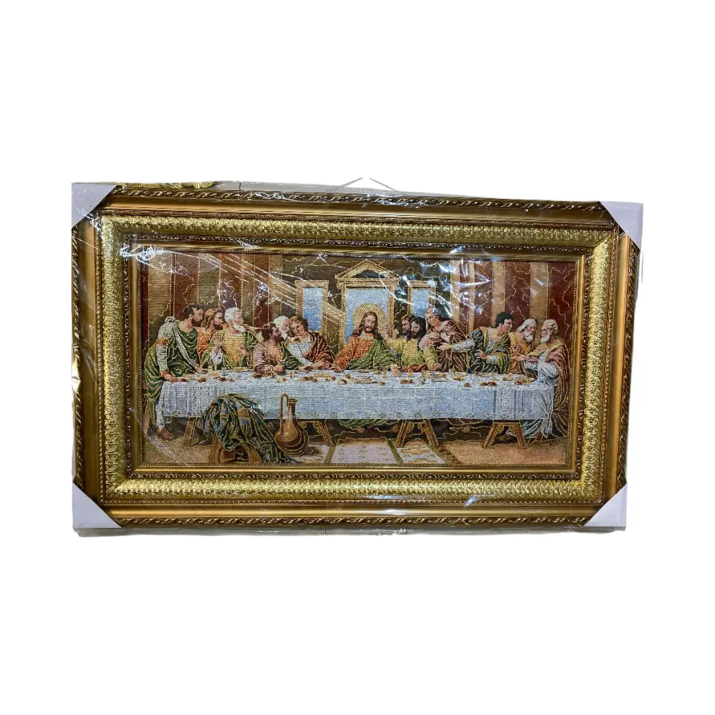 CUADRO ULTIMA CENA CON GOBELINO 60X100 CM  