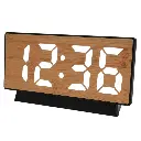 RELOJ DIGITAL DE MESA ACABADO MADERA REF:ES28364 18.5X9.2CM