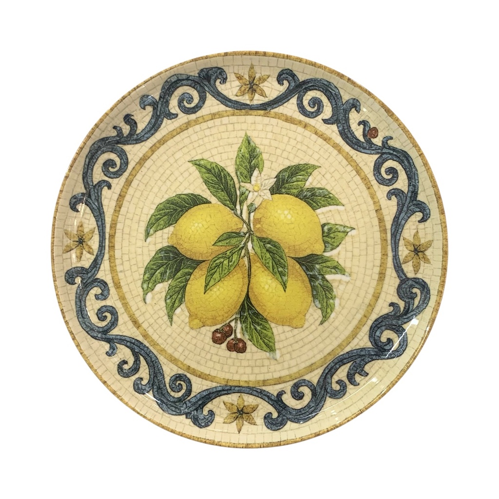 PLATO POSTRE LIMON DE PORCELANA 20CM
