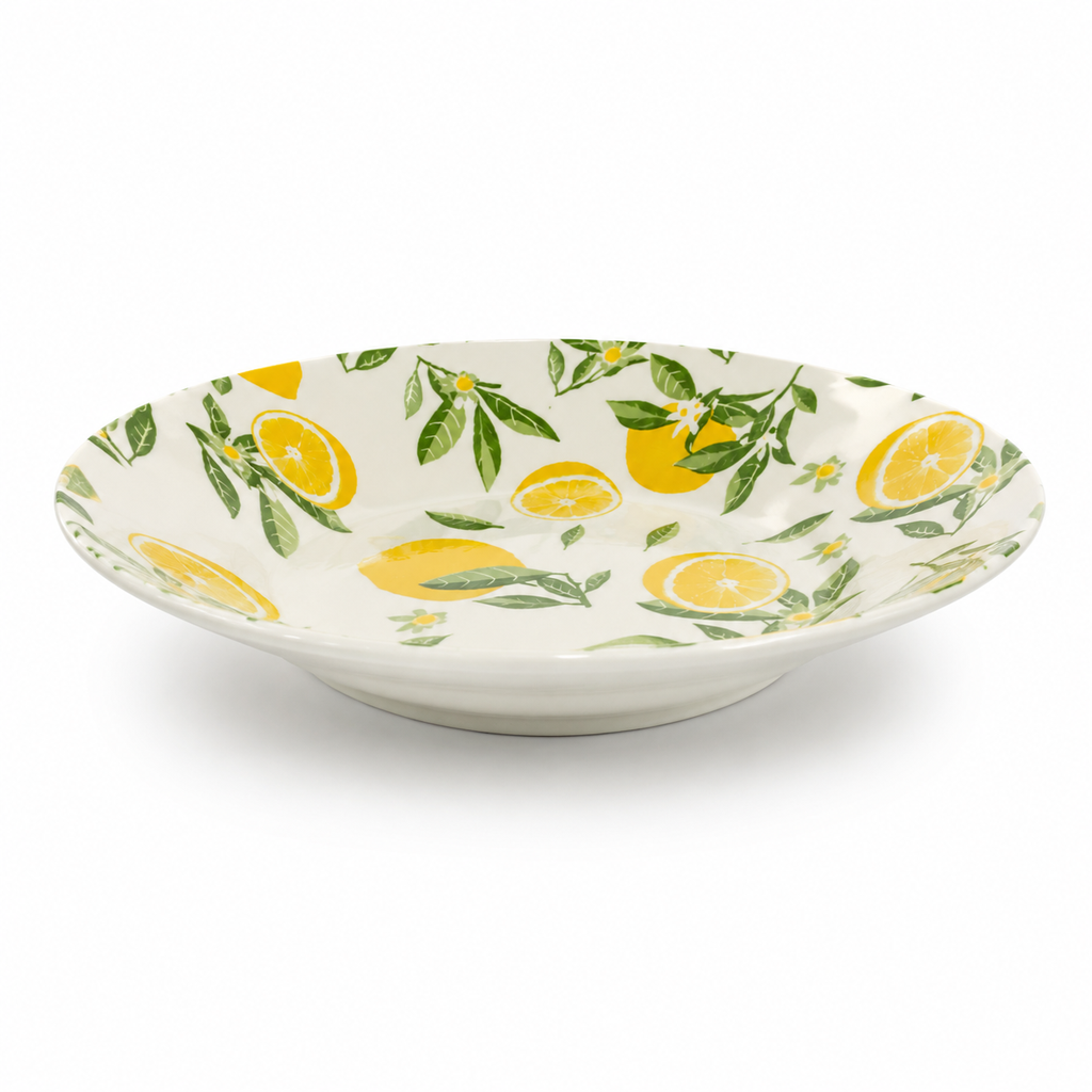 PLATO SOPERO DISEÑO LIMON DE PORCELANA 20.5X4CM  
