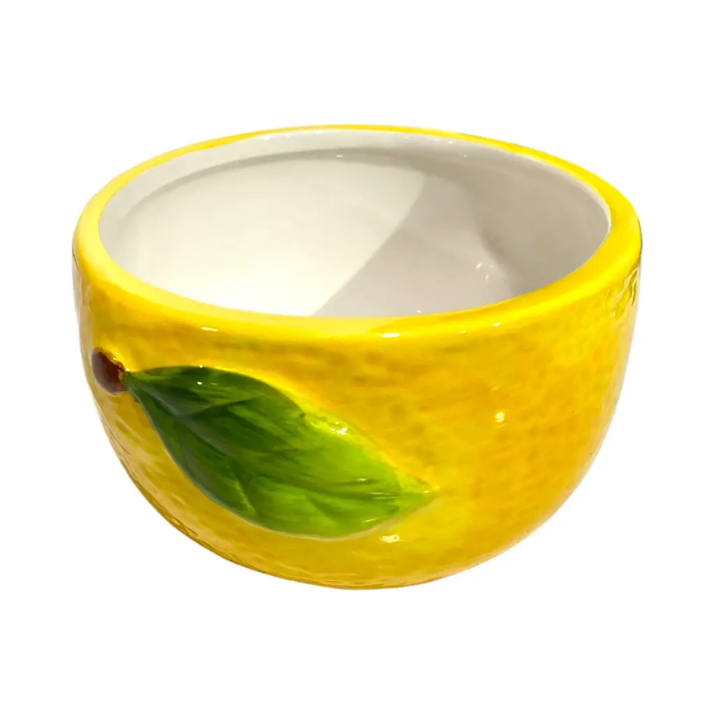 POZUELO DE CERAMICA CON DISEÑO DE LIMON 13.5X8CM