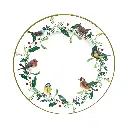 Plato base navideño, estilo moderno. 33cm, cardenales y hojas.