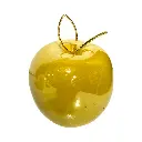 Manzana Decorativa de Cerámica Premium, estilo Glam. 9x10cm