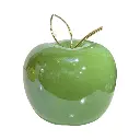 Manzana Decorativa de Cerámica Premium, estilo Glam. 11x11cm