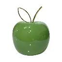Manzana Decorativa de Cerámica Premium, estilo Glam. 8x9cm