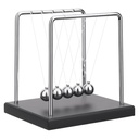 Péndulo de Newton Premium – Base de Madera y Acero Inoxidable. 