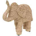 Figura Decorativa Elefante de Resina Étnico - Estilo Mandala y Textura Natural, Ref:TG173411 18x8x16cm
