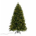 Árbol de Navidad artificial con luz incorporada, 2 tipos de rama bisagra. Alto: 210cm, Ø140cm
