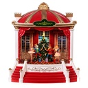 Teatro Navideño Cascanuez musical con luz. 3AAA 1.5v o USB. 20x11x23cm 