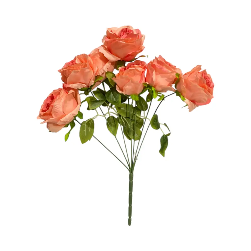 Flor artificial, 3 colores tela y pvc, 45cm
