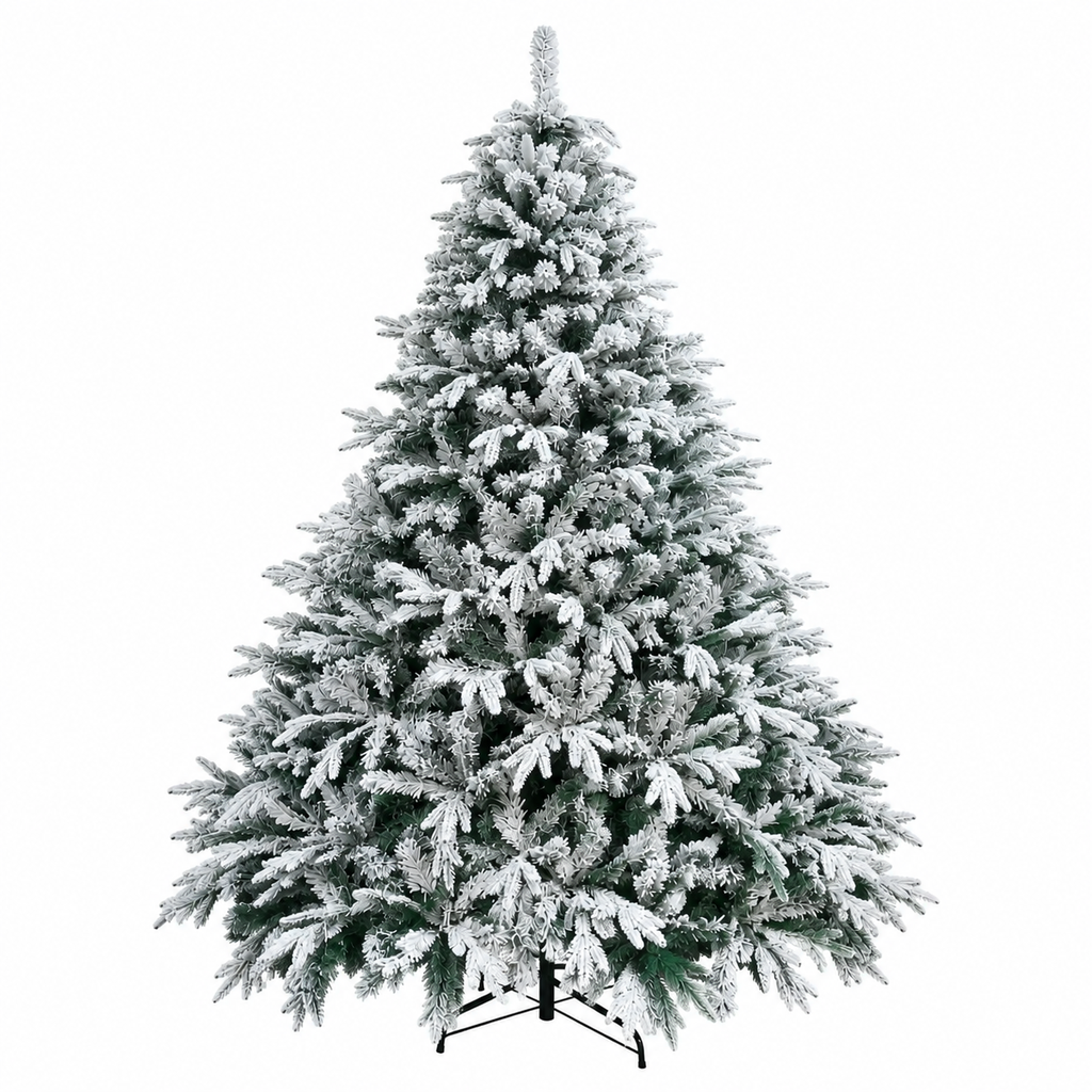 Arbol de Navidad Nevado Americano c/pvc dos tipos de rama 210cm Ref:0490