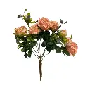 Flor artificial, nude tela y pvc, 45cm   