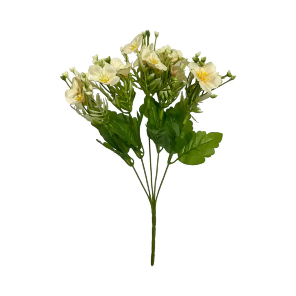 Flor artificial de cerezo, tela y pvc, 33cm 