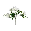 Magnolia artificial blanca de tela, 35cm.