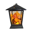 Farol led sagrada familia, pvc. 9x9x13cm