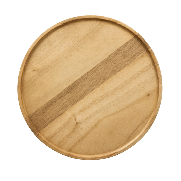 Bandeja Redonda de Madera Ø25cm
