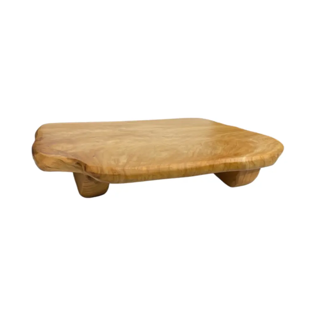 Base de Madera Natural, porta bocadito. 42x30x7.5cm