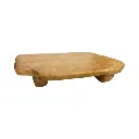 Base de Madera Natural, porta bocadito. 42x30x7.5cm