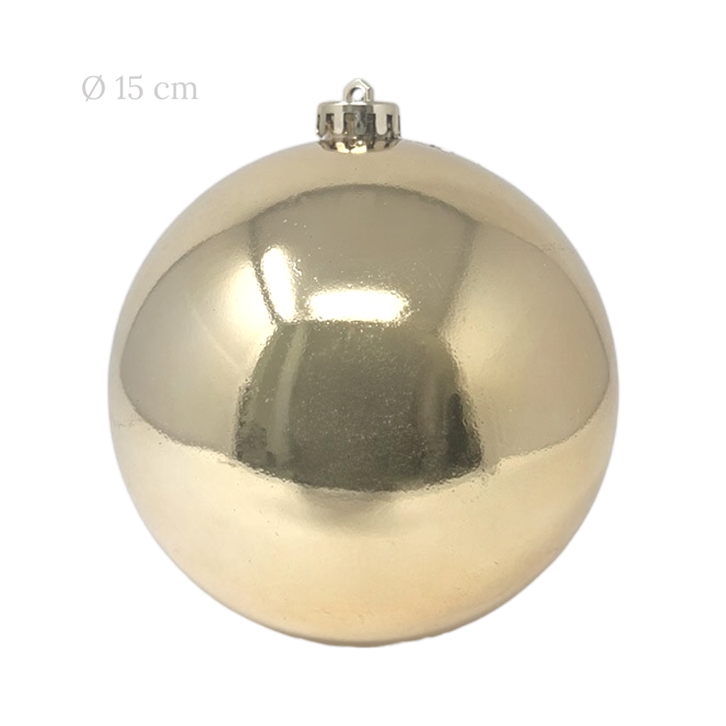 Esfera Navideña champagne Ø15cm.