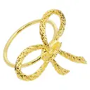 Aro de Servilleta nav.lazo dorado metálico x6 pz. Ref:ES29867 (3.8x4.3x4.3cm)