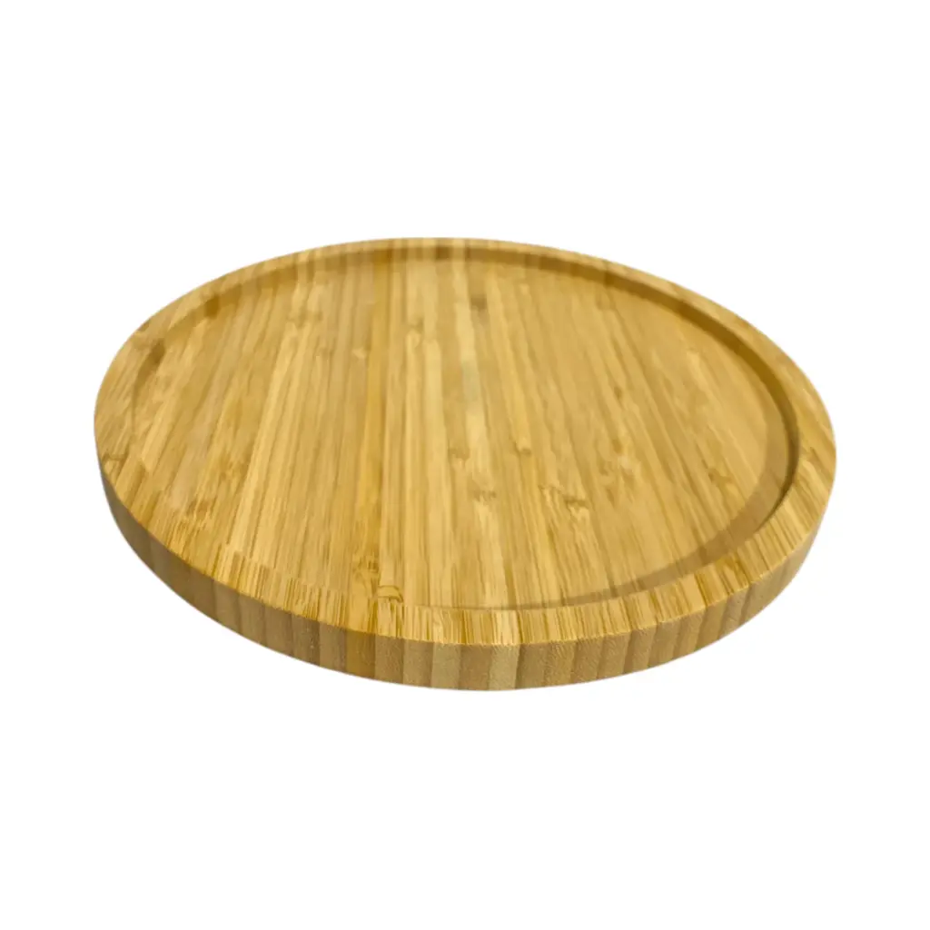Bandeja Redonda de Bamboo giratoria. Ref:YP017239 Ø23cm x 2.5cm
