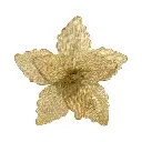 Flor Navideña Ponsetia Yute cafe. Ref:SH26-108 (Ø30cmx30cm)
