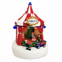 Circo navideño con luz y música, poliresina. 3 pilas AA. Ref:DF64765 (Ø 20cm x 25cm)